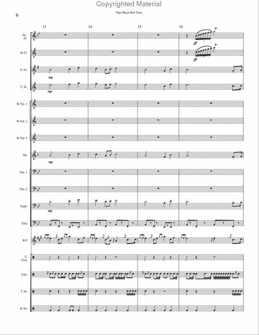 Pipe Major Bob Tracy Pipe Major Bob Tracy Concert Band scores gallery preview page 6