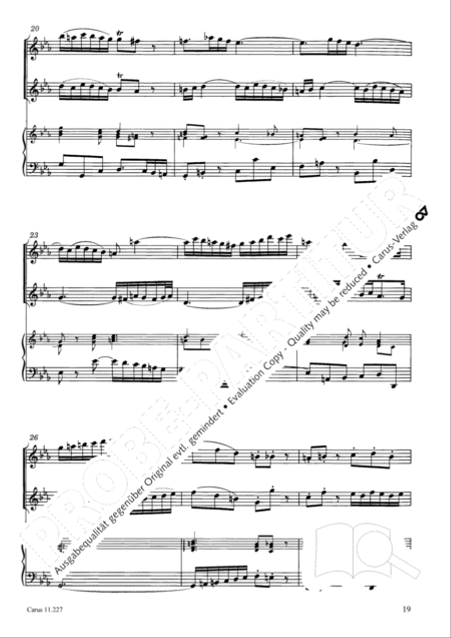 Concerto a tre in C Concerto a tre in C Recorder scores gallery preview page 20