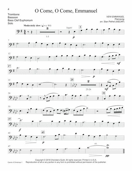Carols of Christmas, Set 1 - Trombone(s)/Bassoon(s)/BC Euphonium(s)