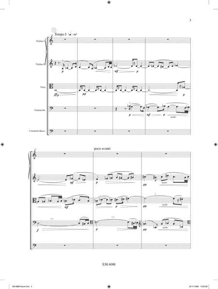 Da uno a cinque, Op.27 for Bass Clarinet and String Quartet image number null