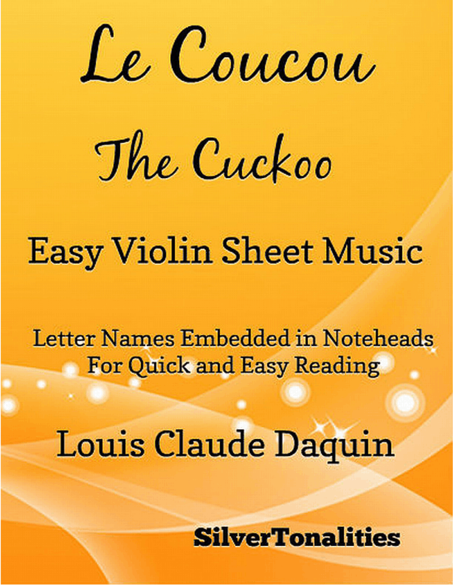 Le Coucou the Cuckoo Easy Violin Sheet Music Violin Solo scores gallery preview page 1