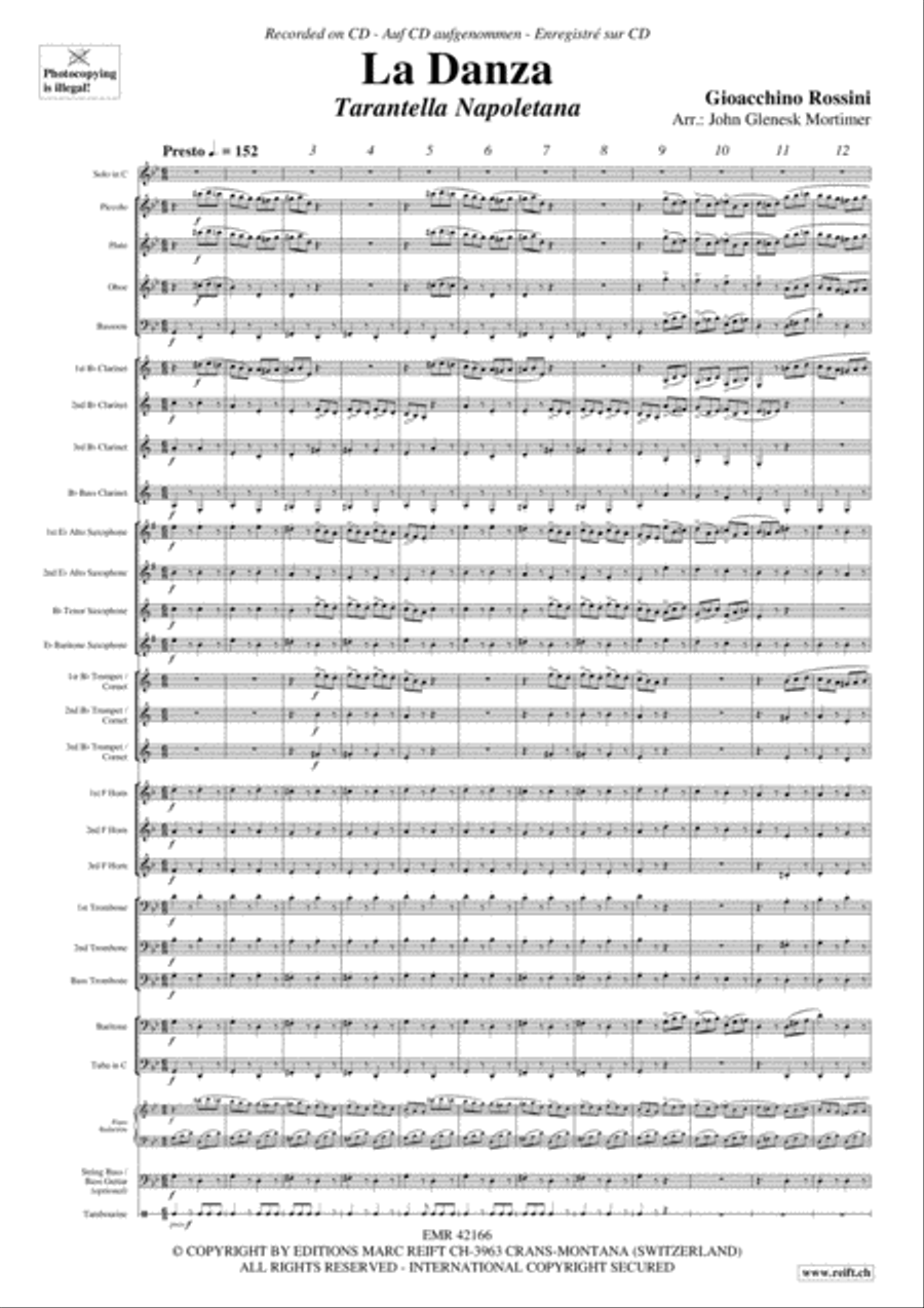 La Danza Concert Band scores gallery preview page 3