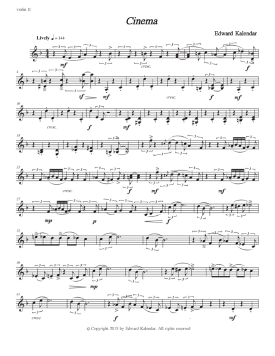 Cinema Cinema String Quintet scores gallery preview page 3