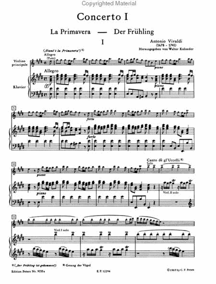 Seasons - Concerto No. 1
