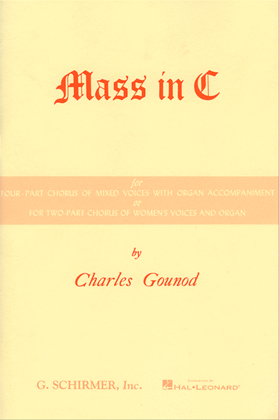 Mass in C 4-Part scores gallery preview page 1