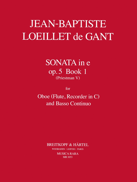 Sonate in e-moll op. 5/1