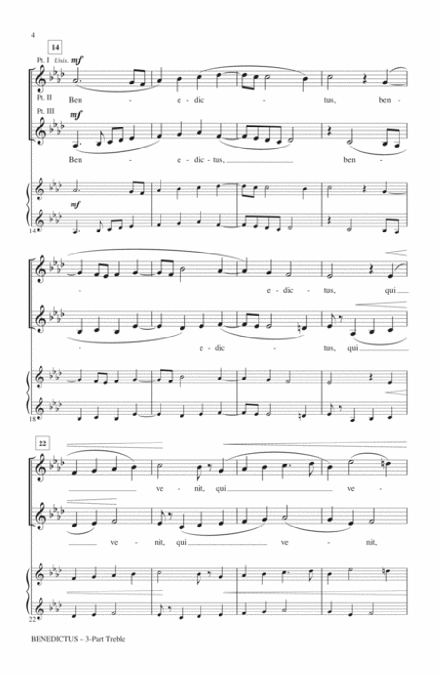 Benedictus 3-Part scores gallery preview page 2