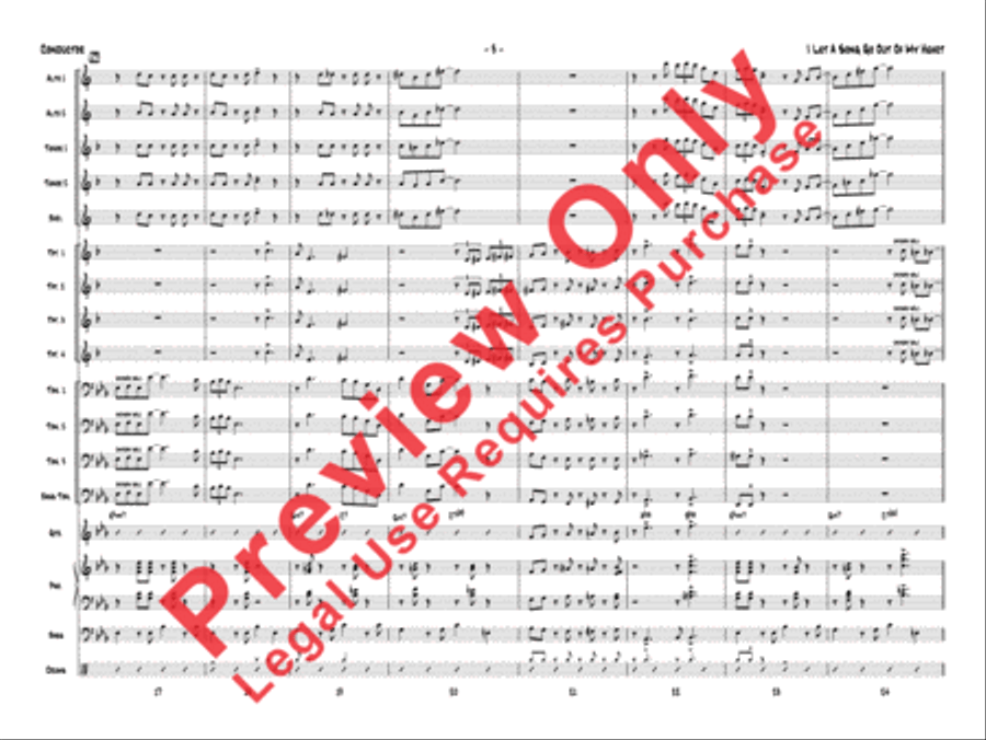I Let a Song Go Out of My Heart Jazz Ensemble scores gallery preview page 22