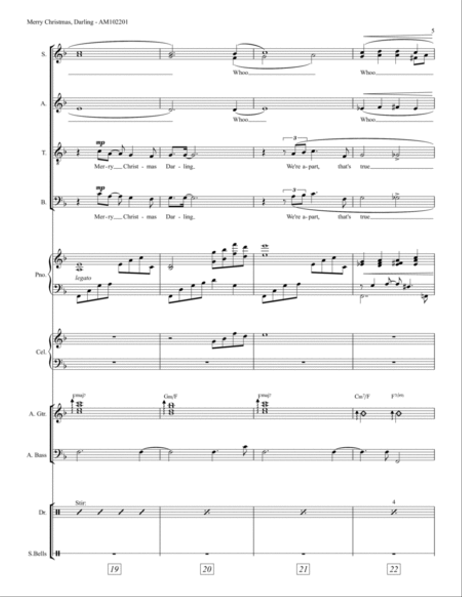 Merry Christmas, Darling Divisi scores gallery preview page 5