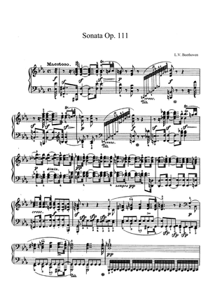 Beethoven Sonata No. 32 Op. 111 in C Minor