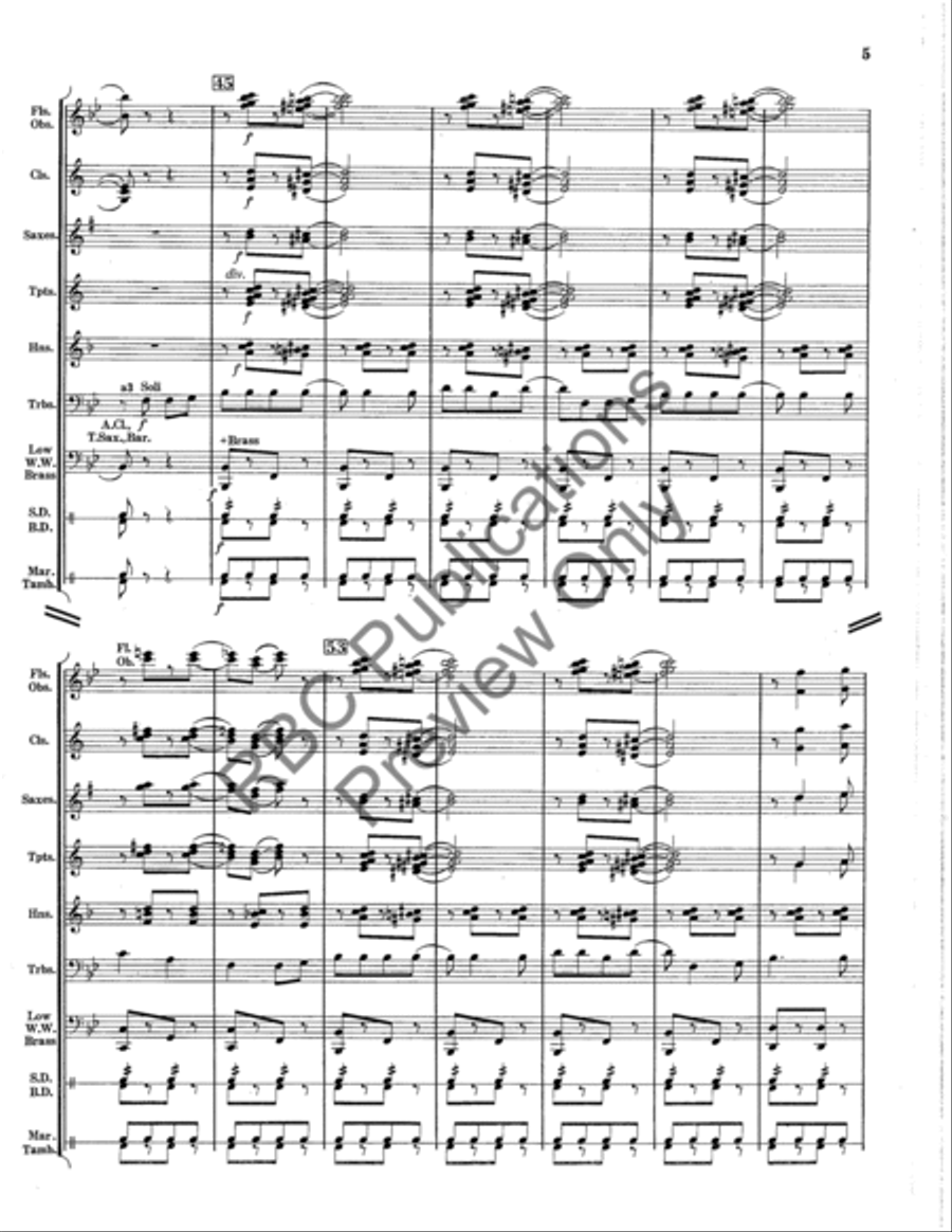 Riding The Rails (Score) Concert Band scores gallery preview page 6
