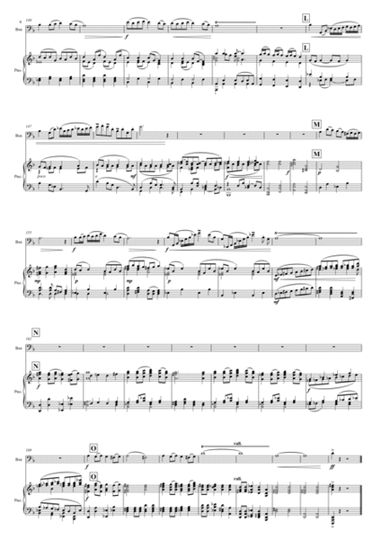 An Arabian Adventure for Bassoon & Orchestra, Op 57 - Piano score & solo part image number null