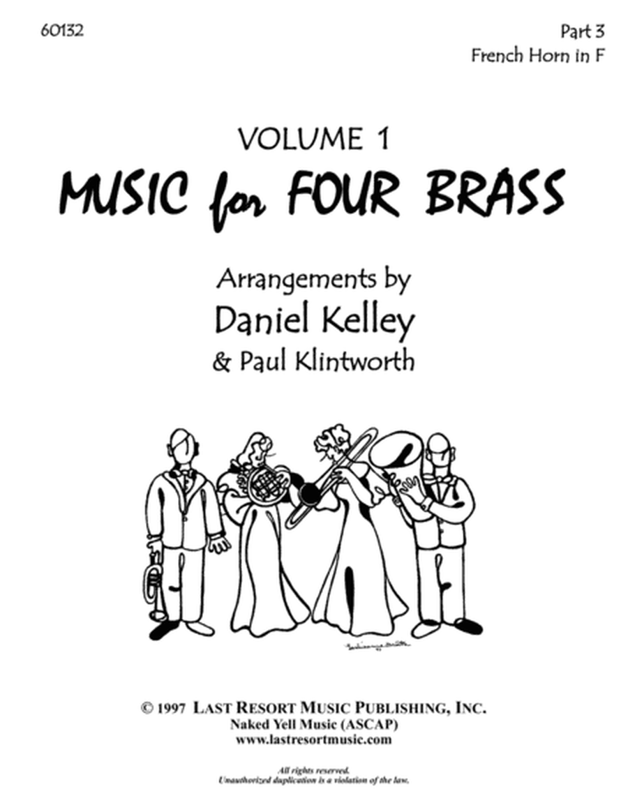 Music for Four Brass - Volume 1 - Part 3 French Horn in F 60132
