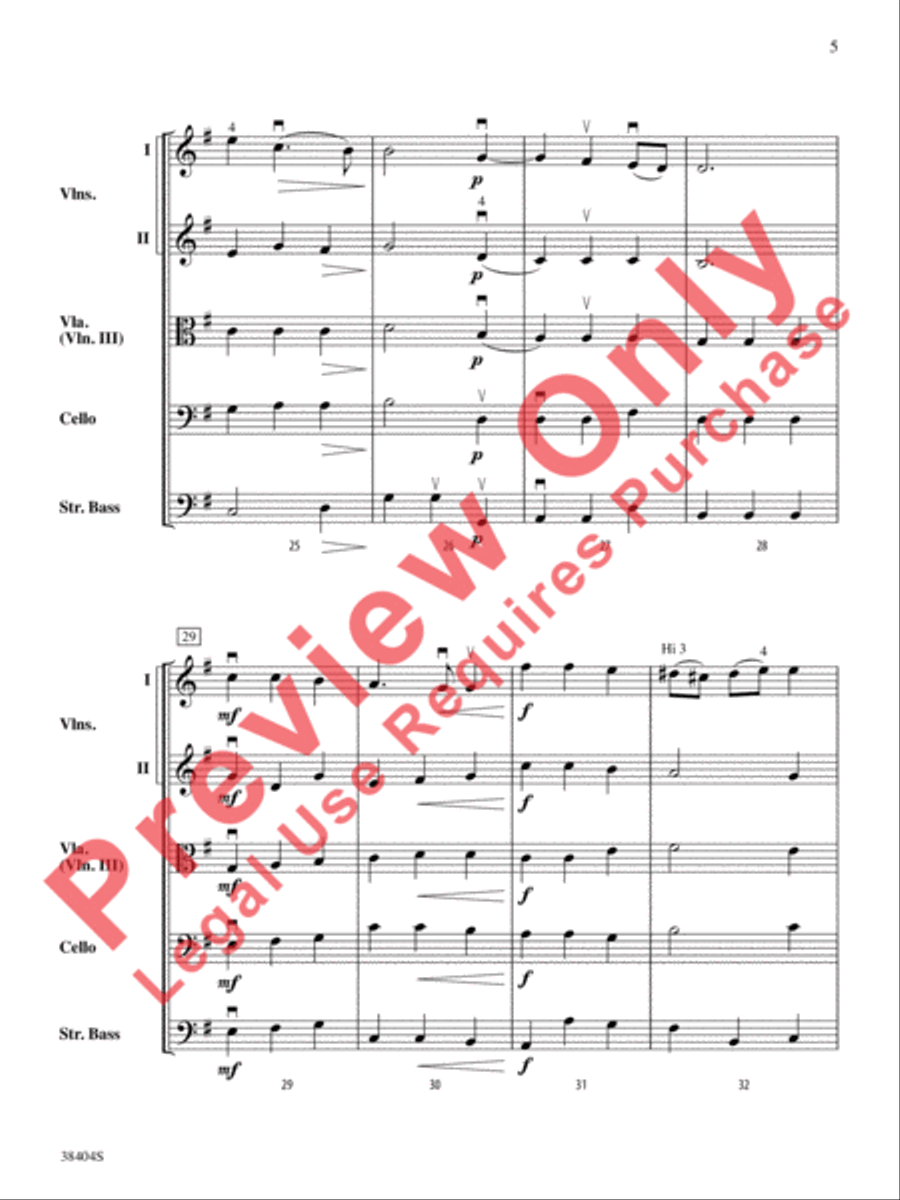 Largo String Orchestra scores gallery preview page 6