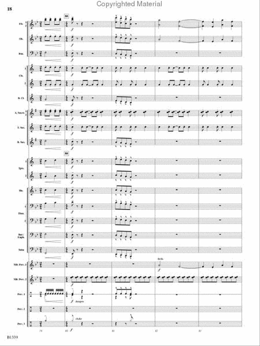 The Impossible Machine Concert Band scores gallery preview page 17
