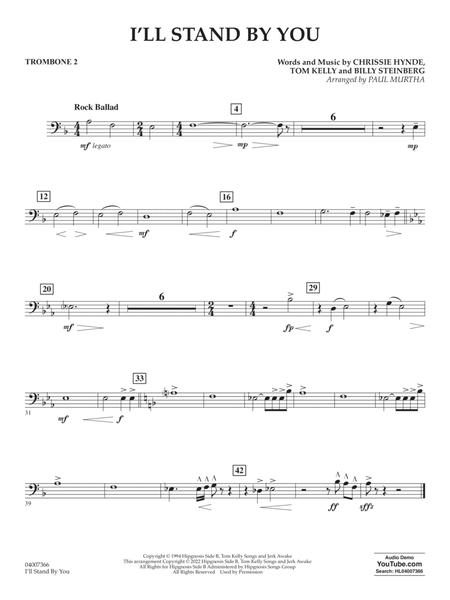 I'll Stand By You (arr. Paul Murtha) - Trombone 2