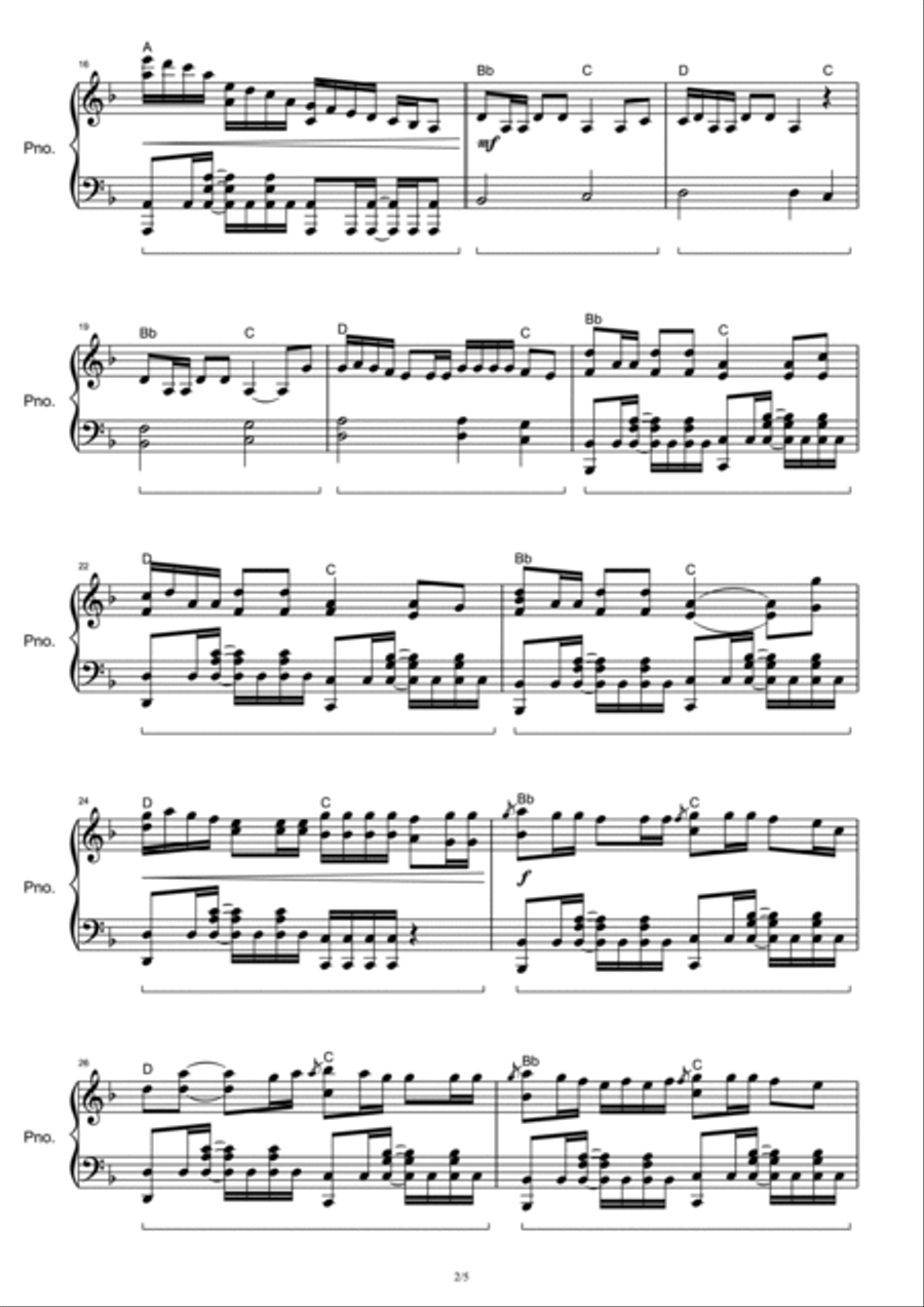 Ps5 Piano Solo scores gallery preview page 2