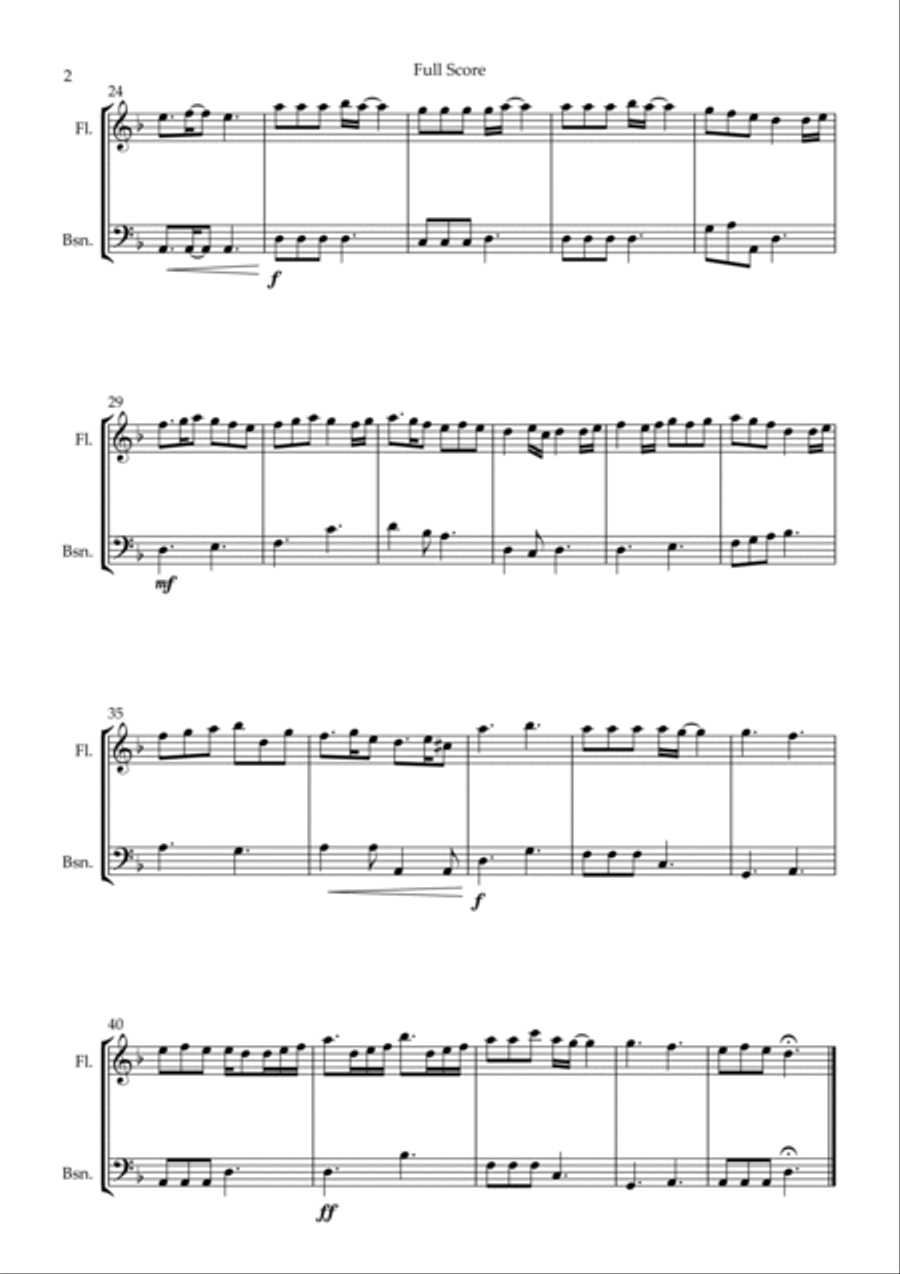 Pirates Of The Caribbean Pirates Of The Caribbean Woodwind Duet scores gallery preview page 2