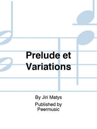 Book cover for Prelude et Variations