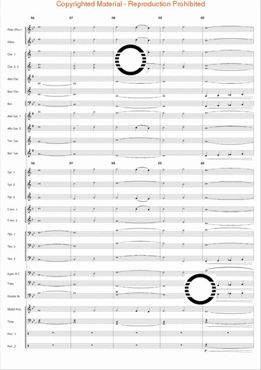Academic Festival Overture Concert Band scores gallery preview page 13