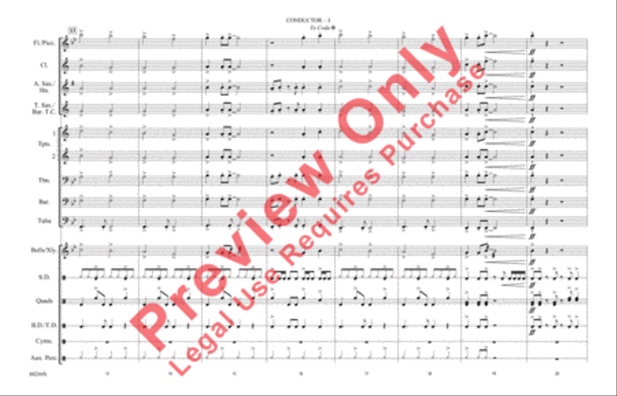 Danger Zone Danger Zone Marching Band scores gallery preview page 4