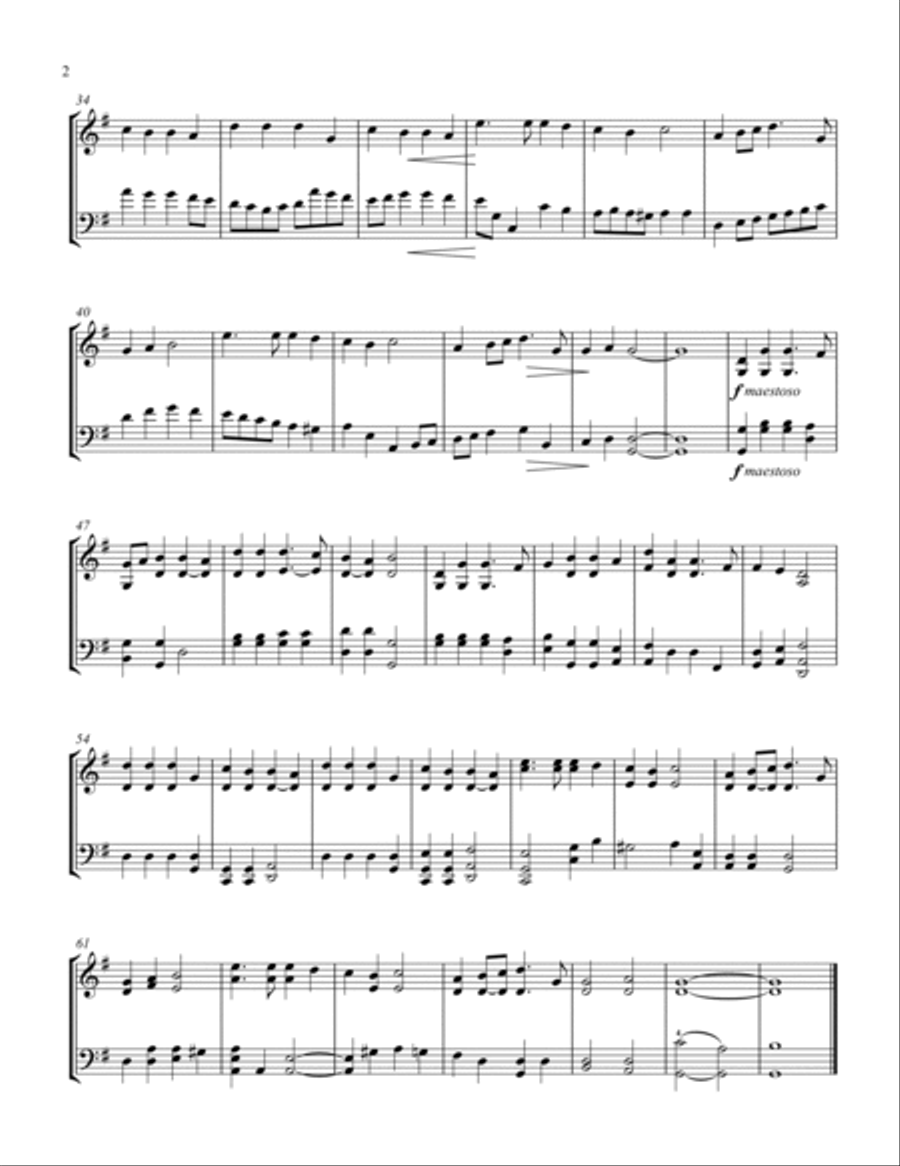 Hark! The Herald Angels Sing Hark! The Herald Angels Sing String Duet scores gallery preview page 3