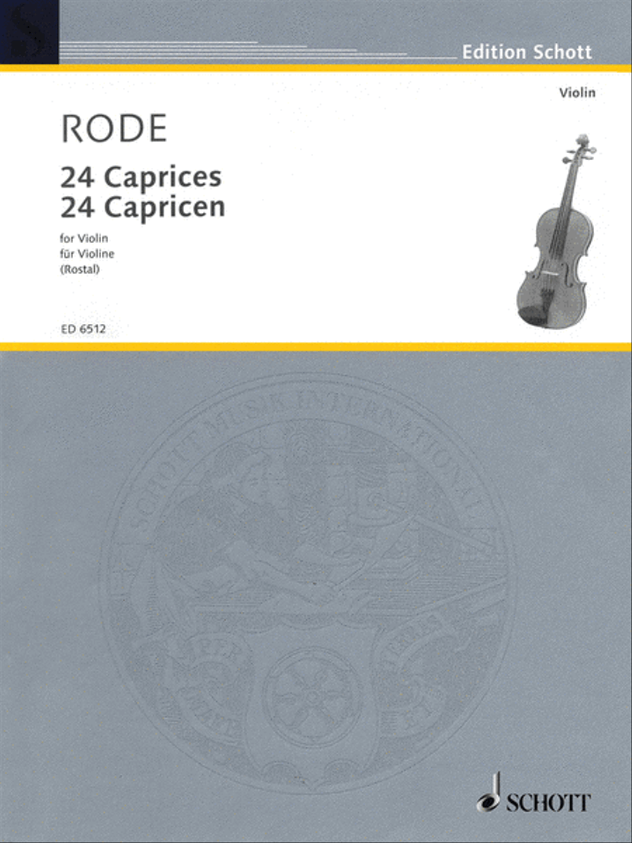 24 Caprice Etudes in the form of Etudes, in all 24 Keys Violin Solo scores gallery preview page 1