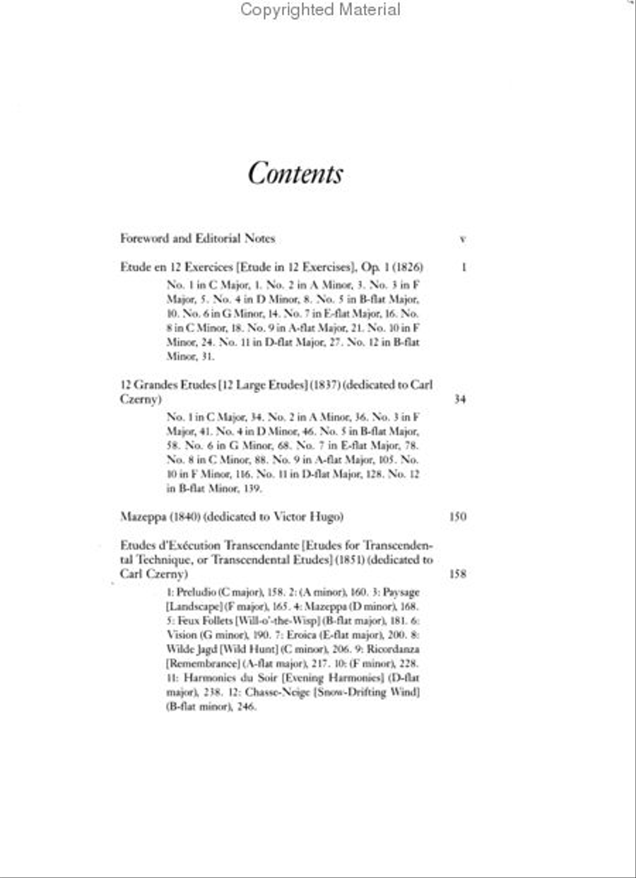 Complete Etudes For Solo Piano, Series I - Including The Transcendental Etudes Piano Method scores gallery preview page 2