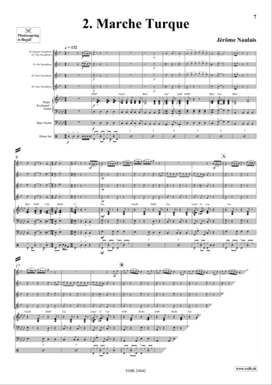 Play With Your Band Volume 4 Saxophone Ensemble scores gallery preview page 5