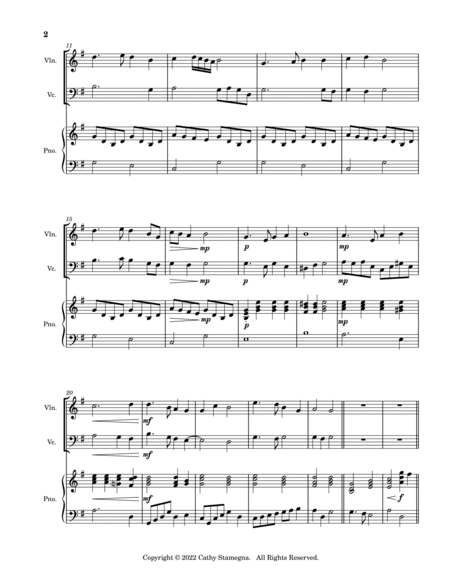 Lo, a Risen Lord (Violin, Violoncello Duet, Piano Accompaniment) image number null