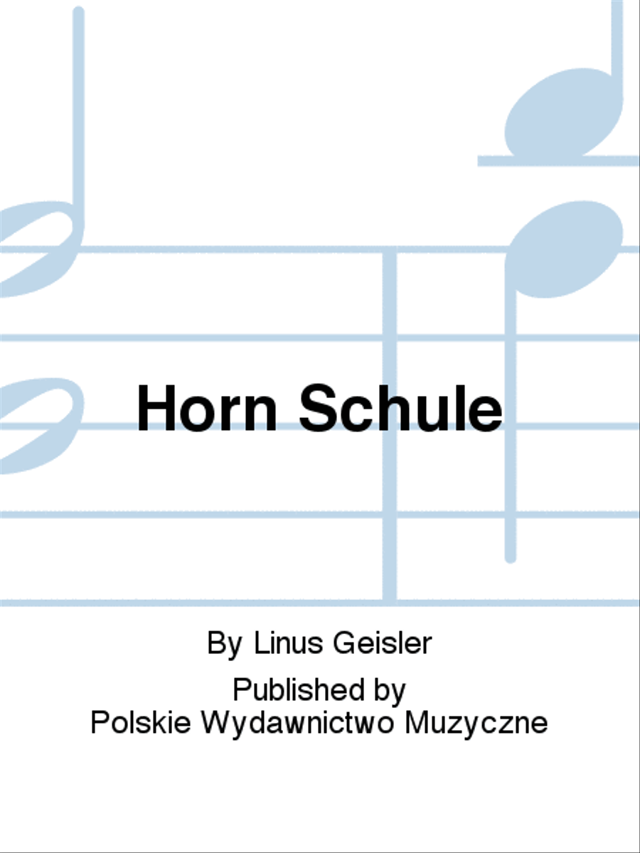 Horn Schule Horn scores gallery preview page 1