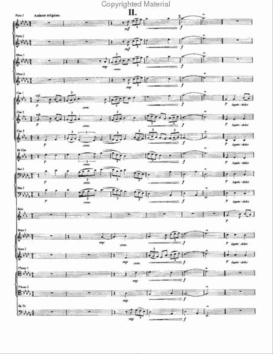 Concerto in F minor for Trumpet Concert Band scores gallery preview page 6