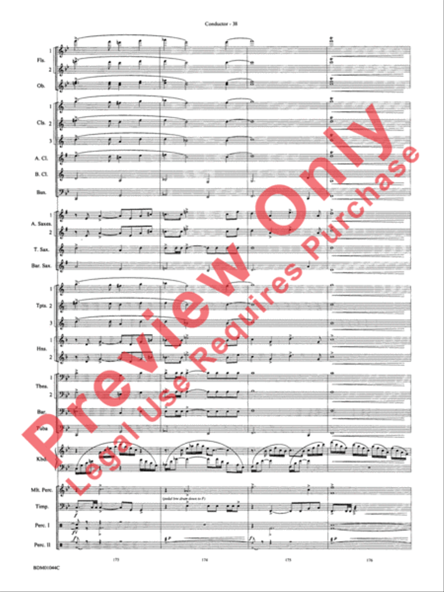 To the Summit! (Strive for the Highest) Concert Band scores gallery preview page 42