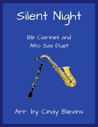 Book cover for Silent Night, Bb Clarinet and Alto Sax Duet