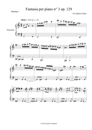 Fantasia n° 3 per piano op. 129