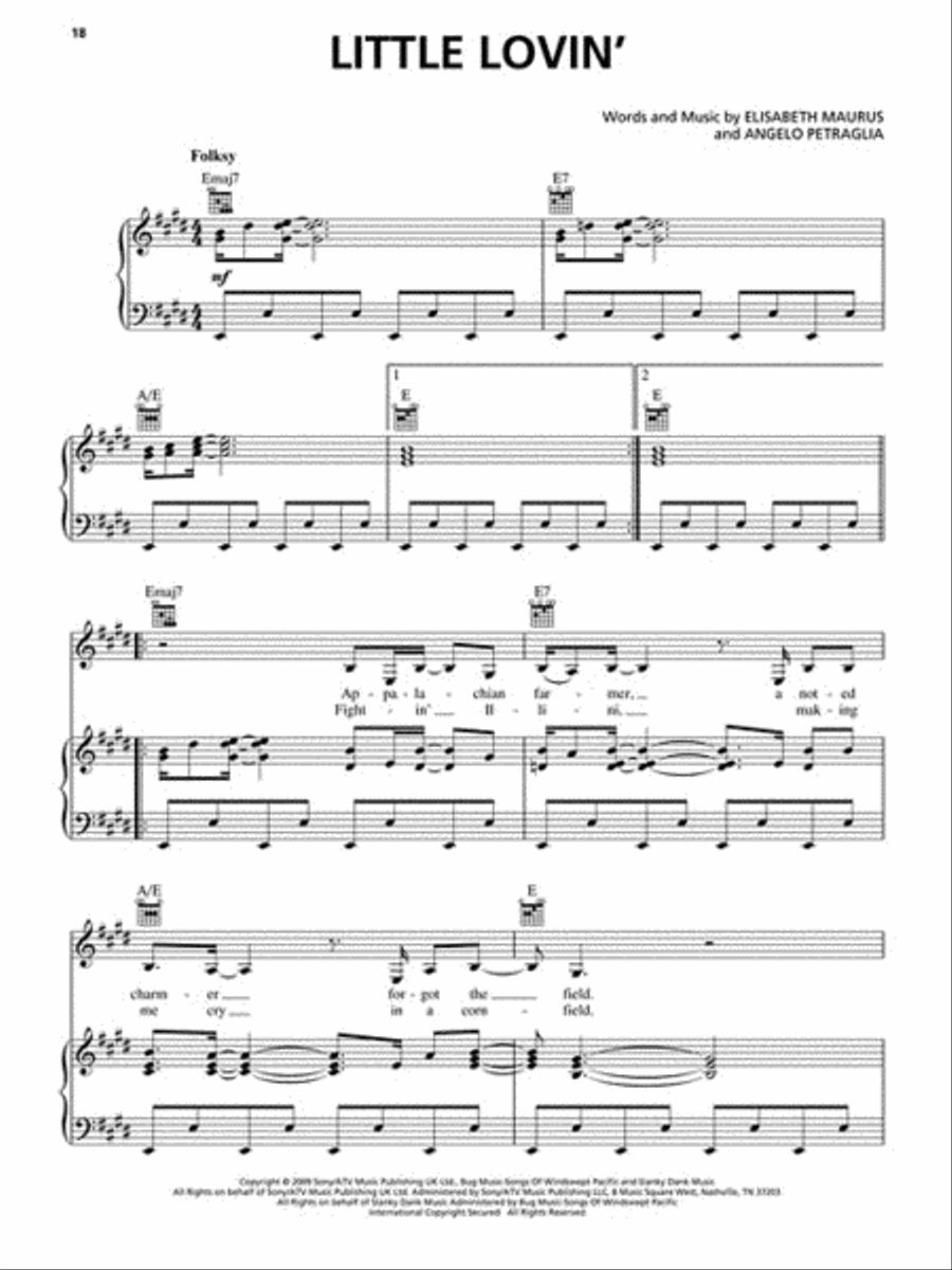 Footloose Footloose Piano, Vocal, Guitar scores gallery preview page 4