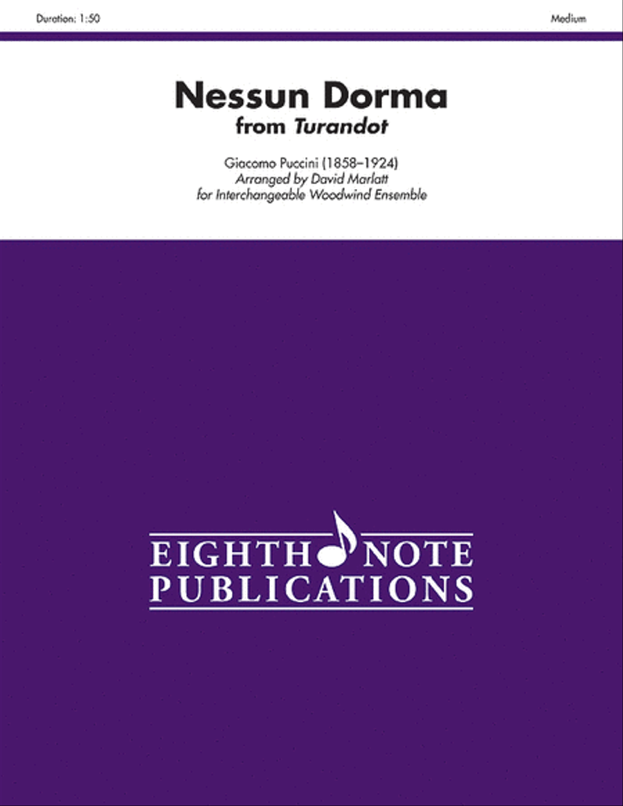 Nessun Dorma (from Turandot) Woodwind Ensemble scores gallery preview page 1