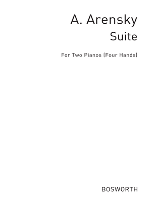 Book cover for Suite For Two Pianos In G Minor Op.15