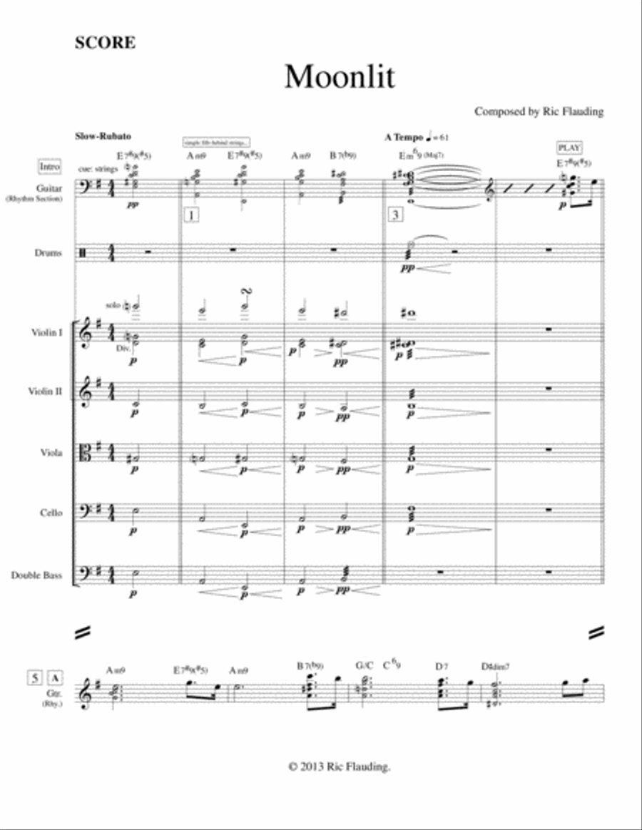 Moonlit (Soloist & Ensemble) Unison Choir scores gallery preview page 1
