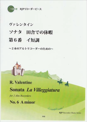 Sonata La Villeggiatura No. 6 for 2 Alto Recorders