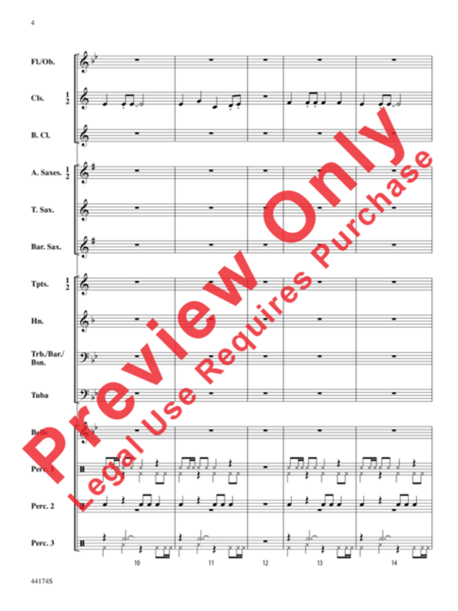Rockin' Through the Snow Rockin' Through the Snow Concert Band scores gallery preview page 5