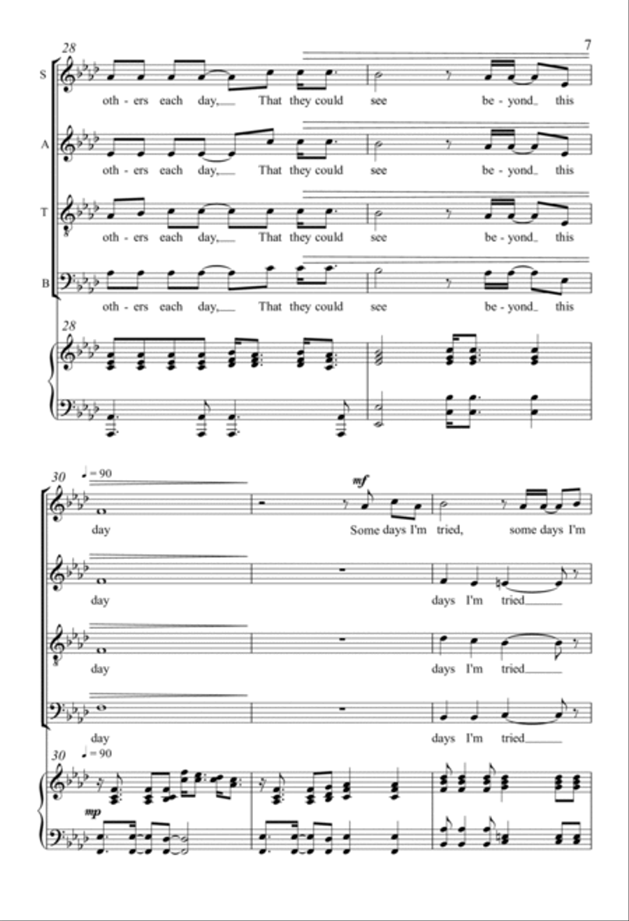 Beyond This Day 4-Part scores gallery preview page 5