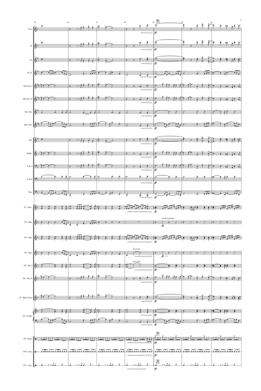 Creep Creep Marching Band scores gallery preview page 3
