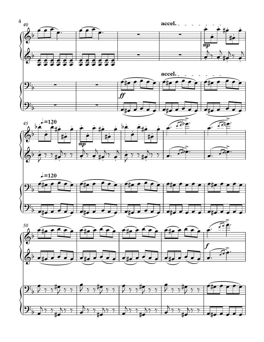 Night On Bald Mountain (four-hands, 1 piano) 1 Piano, 4-Hands scores gallery preview page 4