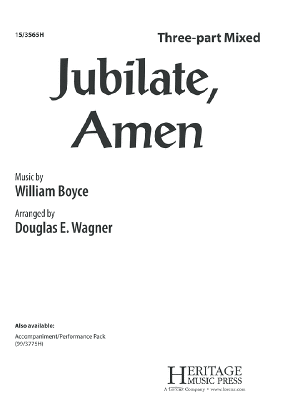 Jubilate, Amen Jubilate, Amen 3-Part scores gallery preview page 1