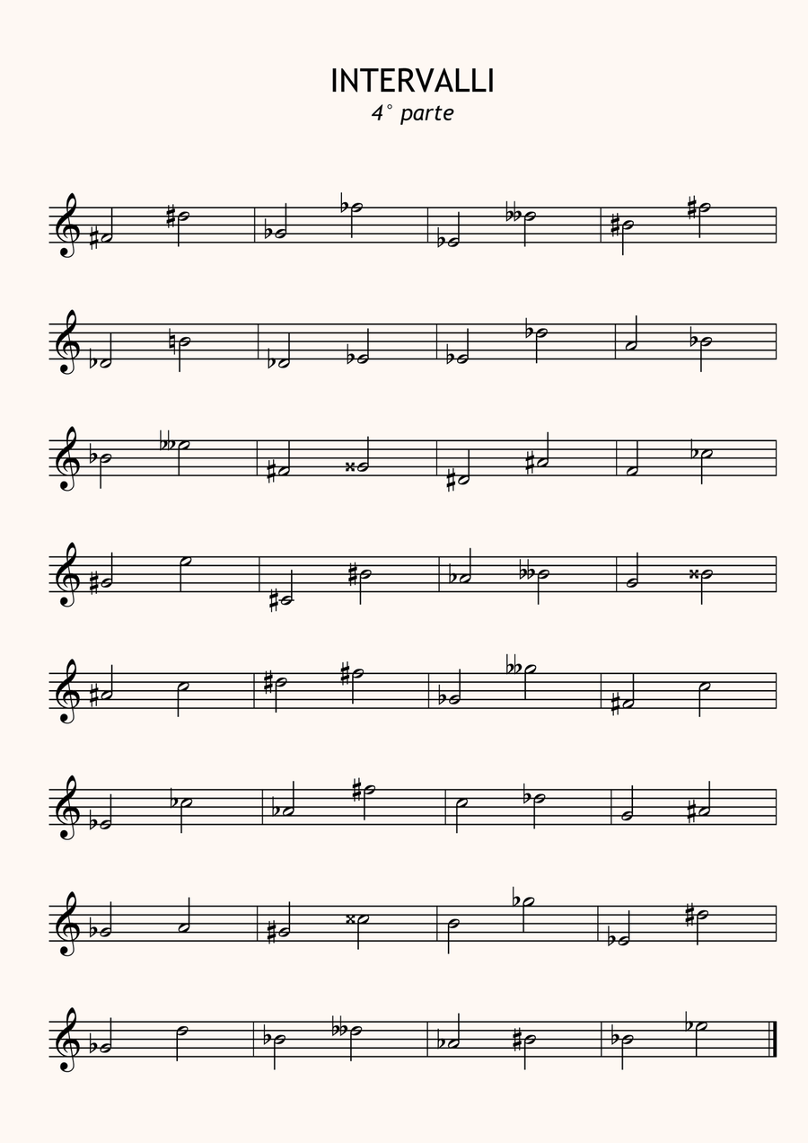 Esercizi per il riconoscimento degli intervalli musicali (con soluzioni) Part scores gallery preview page 5