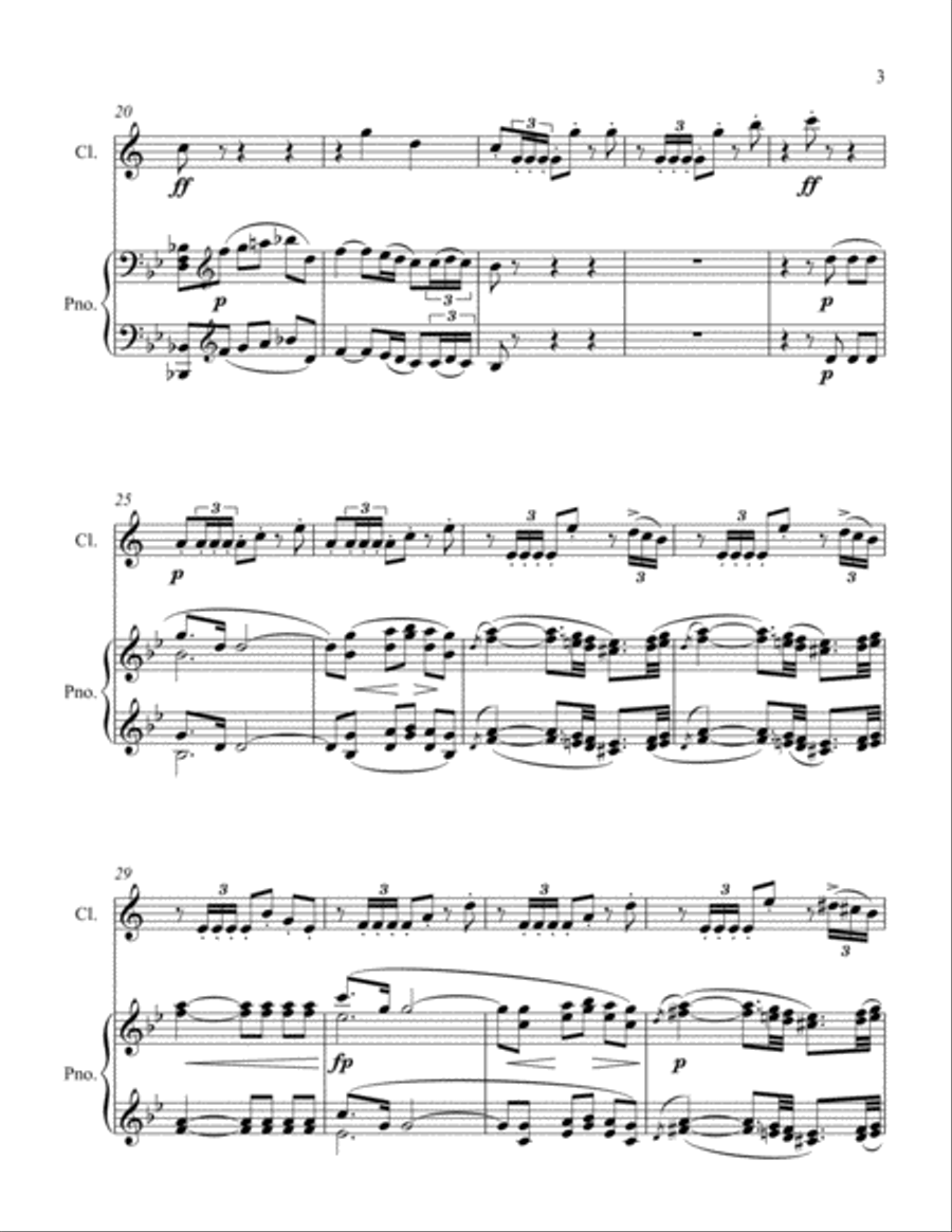 Bolero Clarinet Solo scores gallery preview page 3