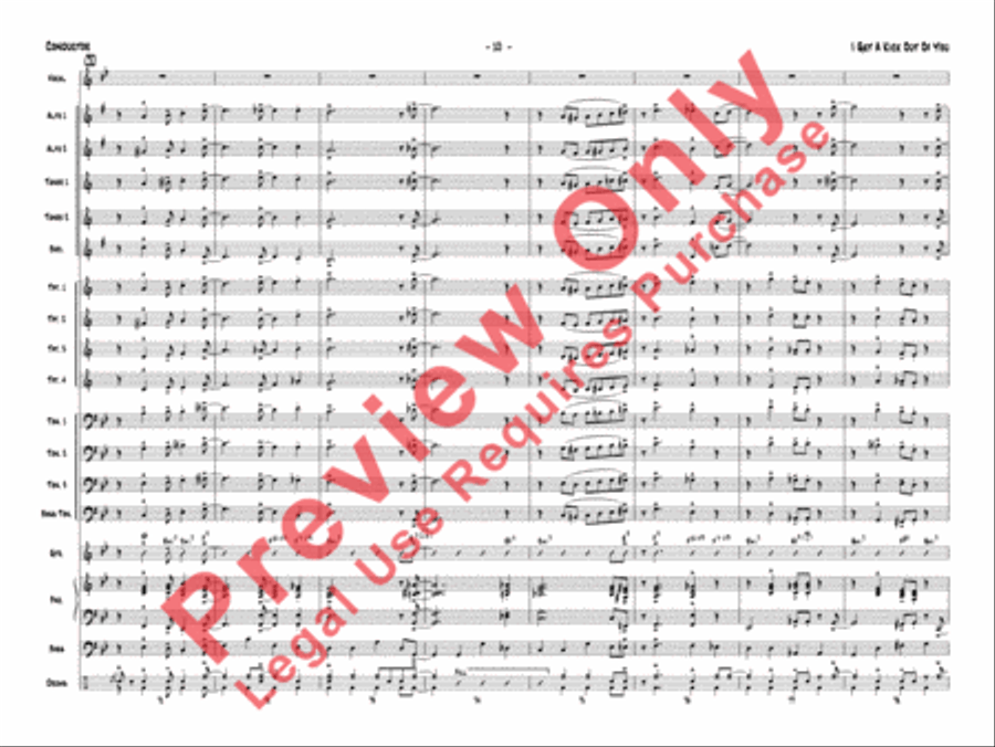 I Get a Kick Out of You Jazz Ensemble scores gallery preview page 13