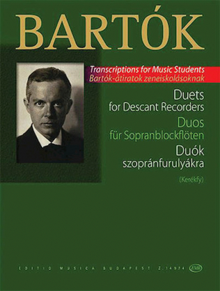 Book cover for Duets for Descant Recorders