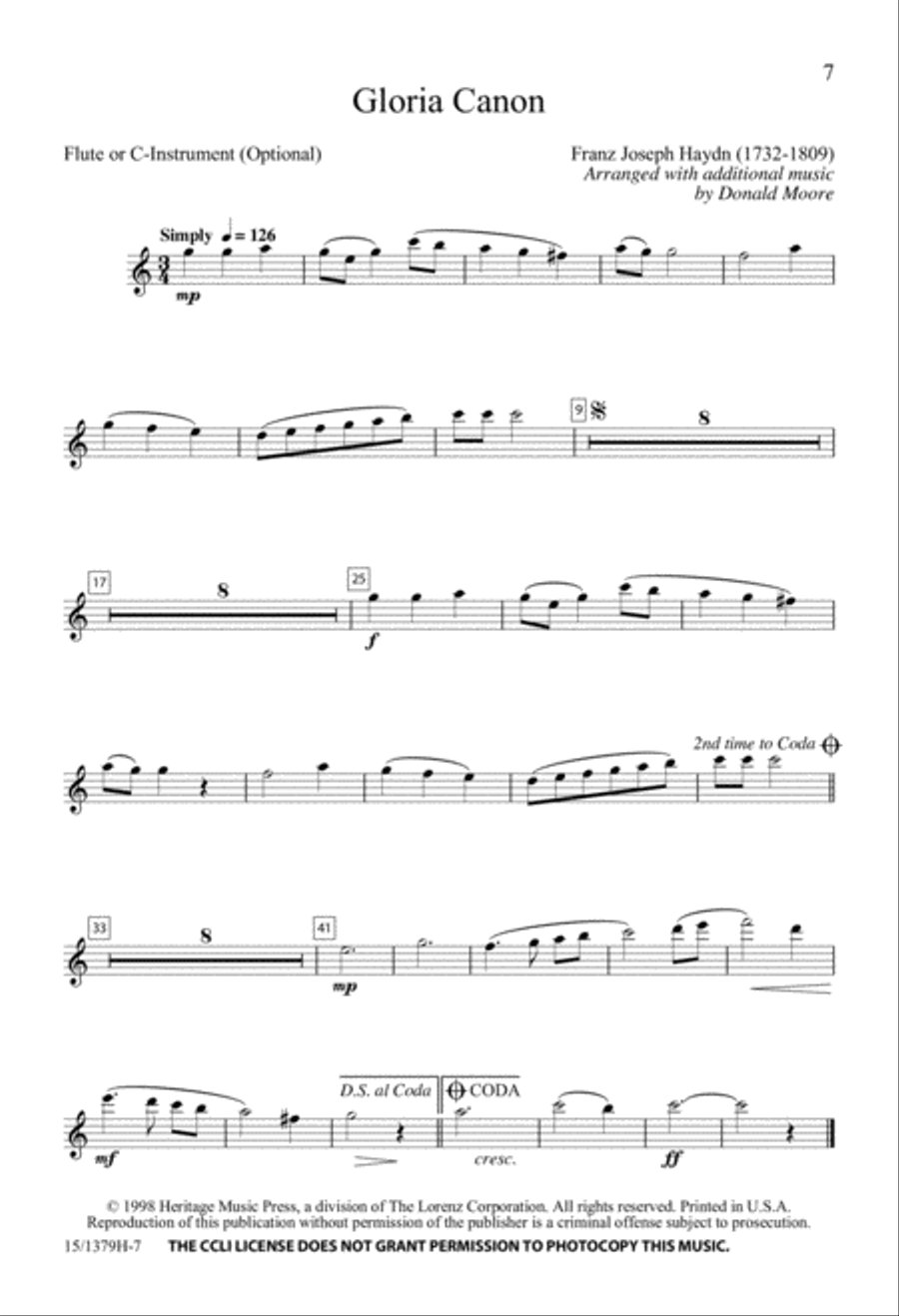 Gloria Canon Gloria Canon 2-Part scores gallery preview page 7